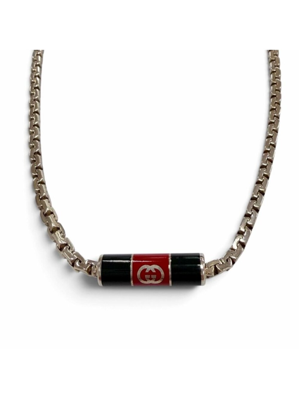 Gucci Web Line Sherry Stripe Detail Necklace